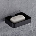 Melairy Soap Dish for bathroom (black)