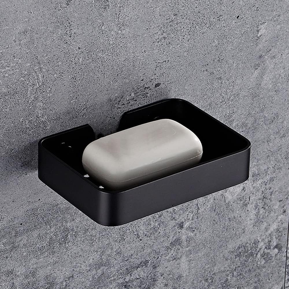 Melairy Soap Dish for bathroom (black)