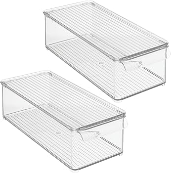 refrigerator organizer with cover