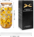 Large Rose Glass Spice Jar with Spoon