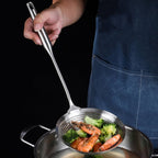 Stainless steel frying strainer