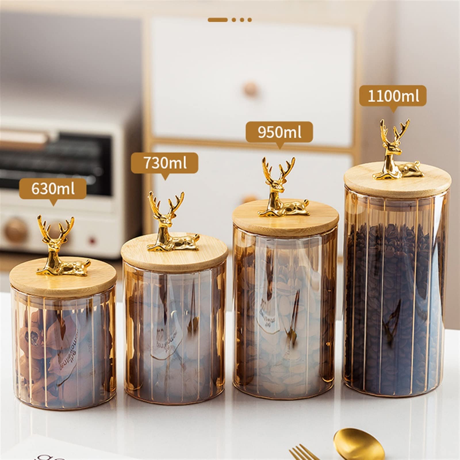 Medium Gazelle Glass Spice Jar