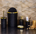 Bathroom set 5 pieces Marble Black