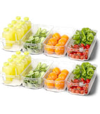 Crystal Acrylic Fridge Organizer with Deep Handle