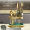 Double spoon strainer, Green Gold