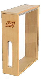 Wooden grain container acrylic