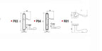 WC Door Handle Modle Onda