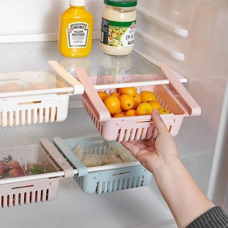 Retractable Refrigerator Drawer Organizer Kitchen