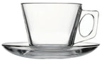 Pasabahce Vela Tea Cup & Saucer Set - 6 pieces, 195ml