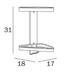 Double corner shelf
