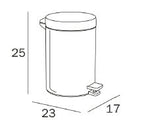 Dustbin with cover and pedal and anti-slip base