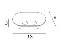 Free-standing soap holder
