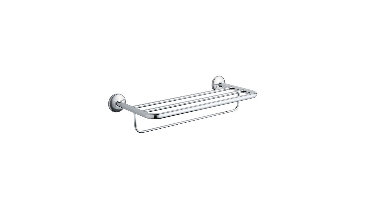 Bath towel rack with towel holder Inda