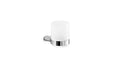 Wall-mounted holder with satined glass tumbler Inda