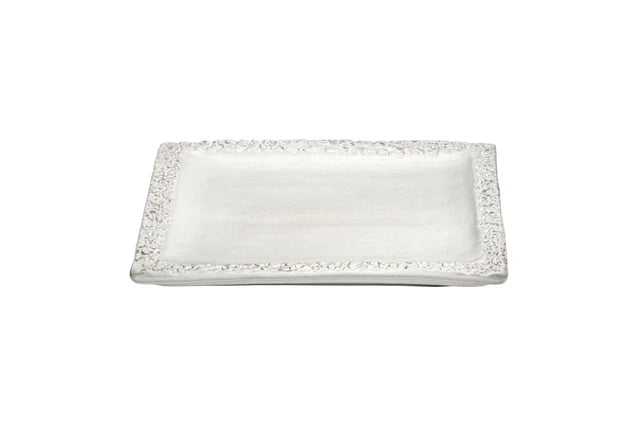 AbraCadabra Mamba Square Serving Platter - Glossy White, L20xW20cm