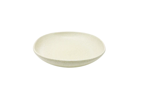 AbraCadabra Sandstone Deep Dessert Plate - Silver Grey, 22cm