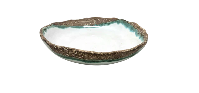 AbraCadabra Caves Deep Dessert Plate - Sage, 22cm