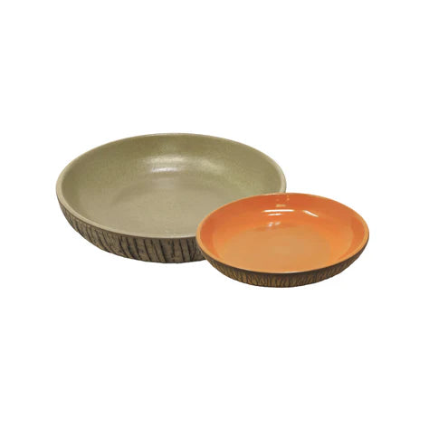 AbraCadabra Forest Deep Serving Plates Set - Multicolor, 2 Pieces