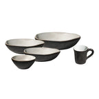 AbraCadabra Form Serving Set - Black & White, 5 Pieces
