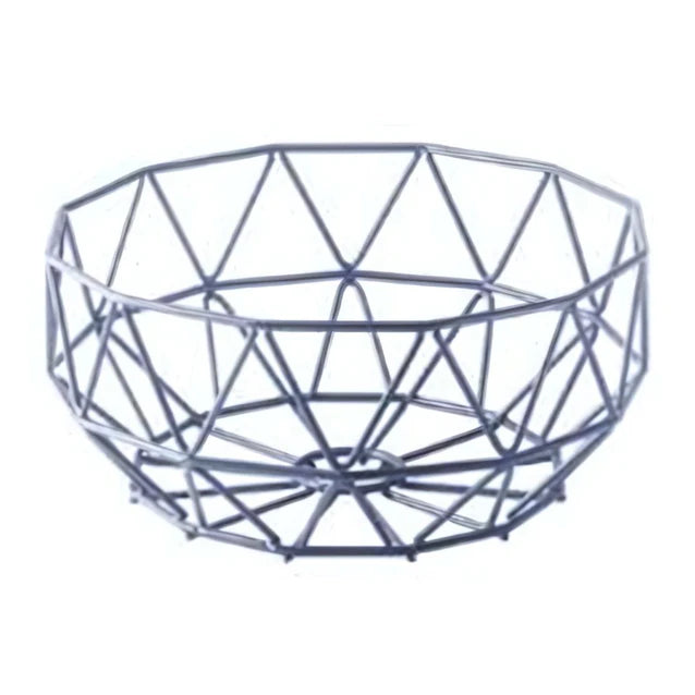 Abert Diamond Wire Basket - Blue, 23cm