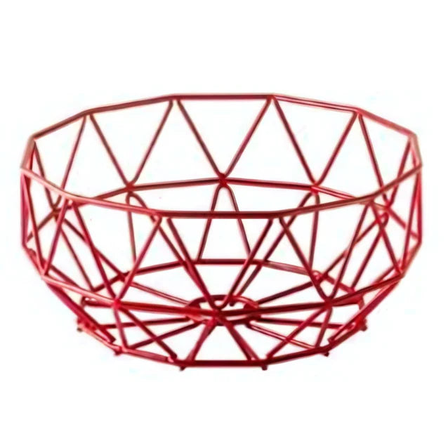 Abert Diamond Wire Basket - Red, 23cm