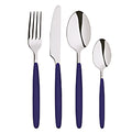 Abert Glass Cutlery Set - Dark Blue, 24 Pieces