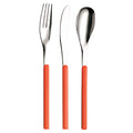 Abert Miro Cutlery Set - Red, 24 Pieces