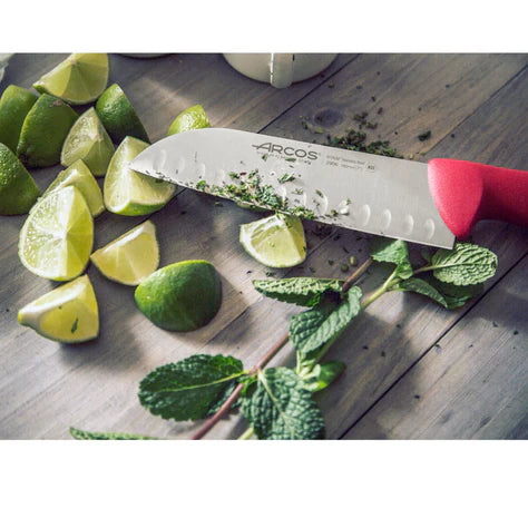 Arcos 2900 Santoku Knife - Red, 31.2cm