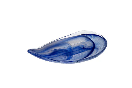 ArdaCam Auster Seaside Plate - Blue & White, 33*18 cm