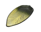 ArdaCam Acute Leaf Plate - Green & Black, 43 cm