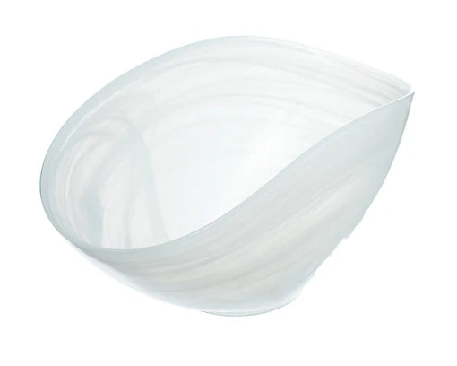 ArdaCam In Style Oval Serving Bowl - White Alabaster, 26.5*14.3 cm
