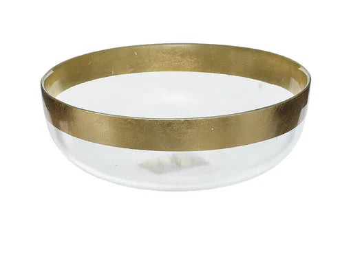 ArdaCam Classic Serving Bowl - Gold Rim, 21.3 cm
