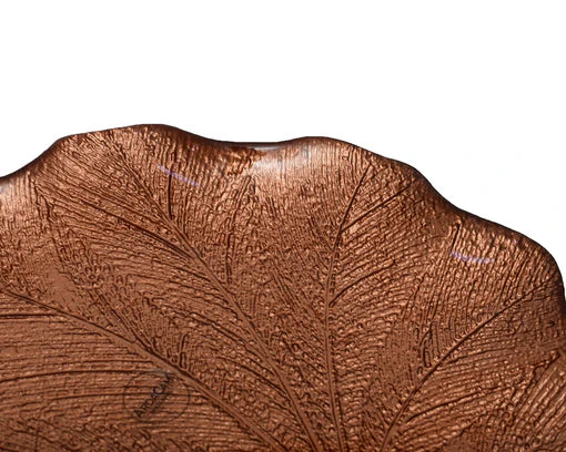 ArdaCam Lotus Leaf Plate - Metallic Copper, 27.5 cm