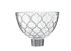 ArdaCam Luna Footed Serving Bowl - Silver, 25.5 cm