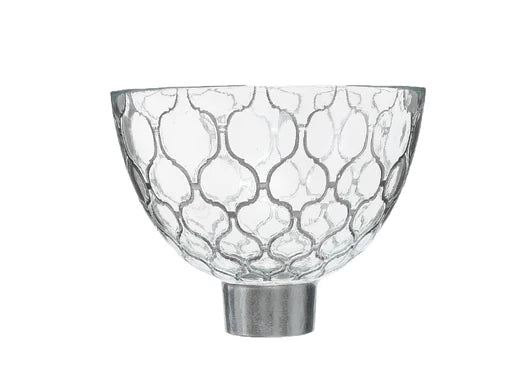 ArdaCam Luna Footed Serving Bowl - Silver, 25.5 cm