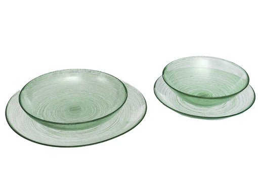 ArdaCam Atlas Dinner Set - Green, 26 Pieces for 6 People