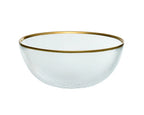 ArdaCam Avanos Dinner Set - Gold Rim, 19 Pieces for 6 People