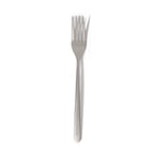Abert Step Dessert Fork - Matte Silver