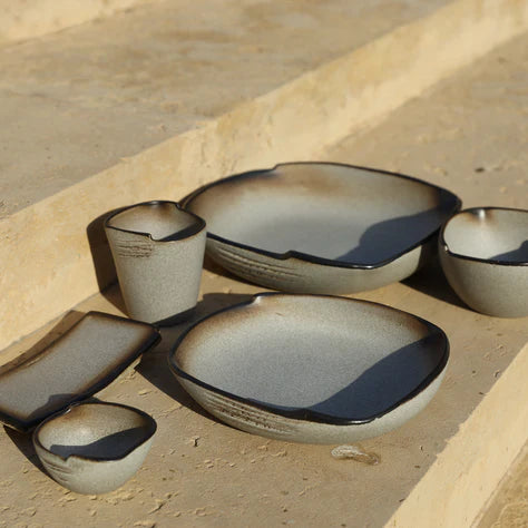 AbraCadabra Brulee Bowls Set - Silver Grey , 2 Pieces