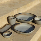 AbraCadabra Brulee Bowls Set - Silver Grey , 2 Pieces