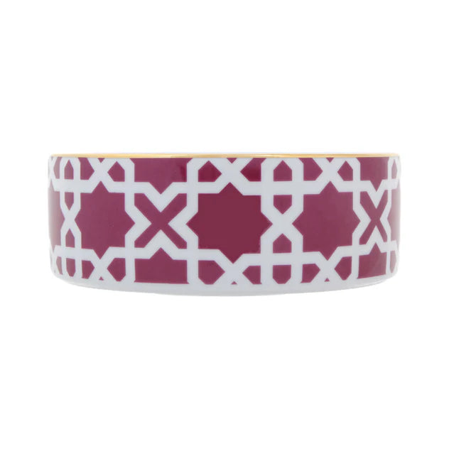 Porland Morocco Bowl - Burgundy, 18cm