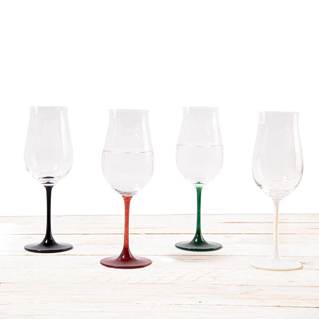 Pasabahce Chateau Crisp Rosé Glass - Black Stem, 315ml