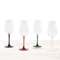Pasabahce Chateau Crisp Rosé Glass - Black Stem, 315ml