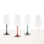 Pasabahce Chateau Crisp Rosé Glass - White Stem, 315ml