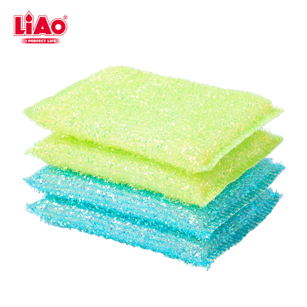 Dish Sponge 4 pcs Mixed Colors Liao F130044