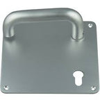 stainless steel door handle with plate WC