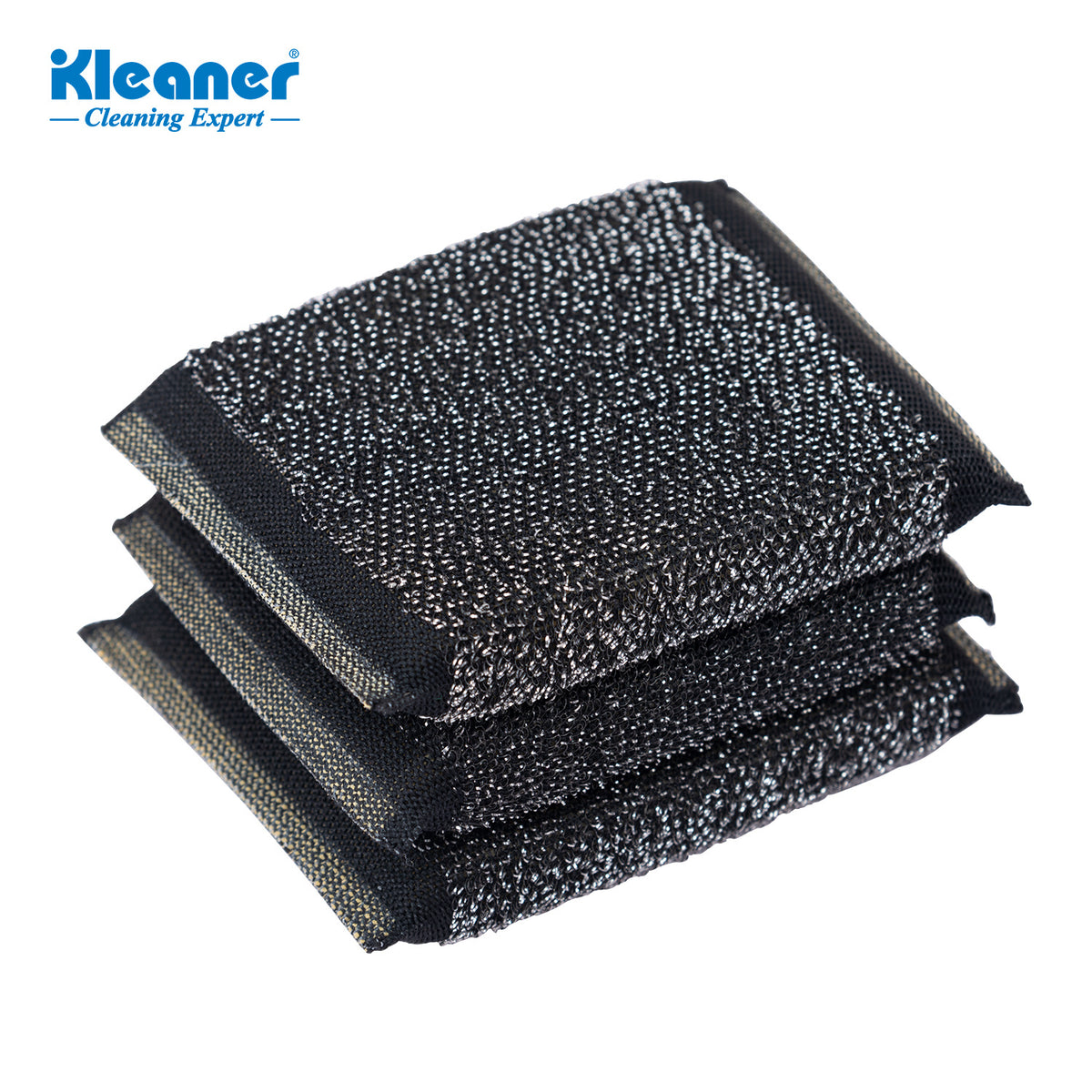 Kleaner Black Dish Sponge - 3 Pieces