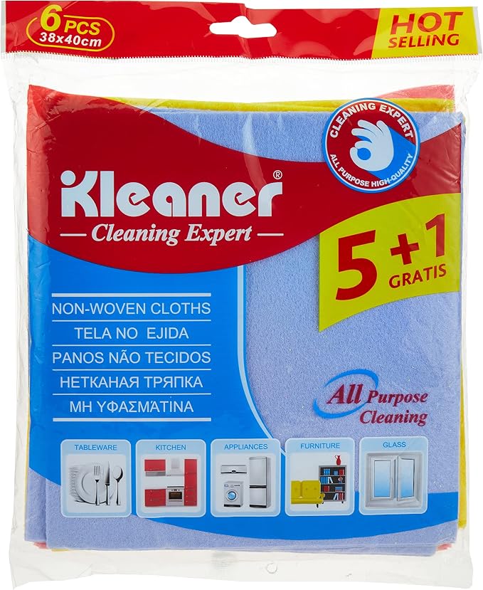Microfiber Towel Set 38x40cm - 6 Pieces