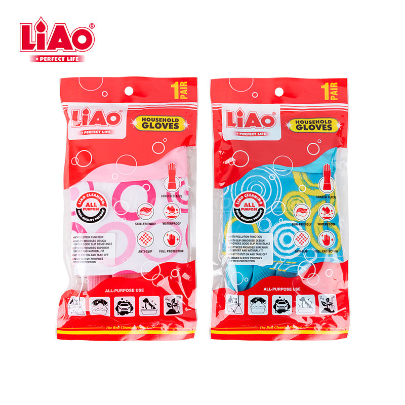 Colored Dishwashing Gloves 98 g Size L Liao / H130022-L