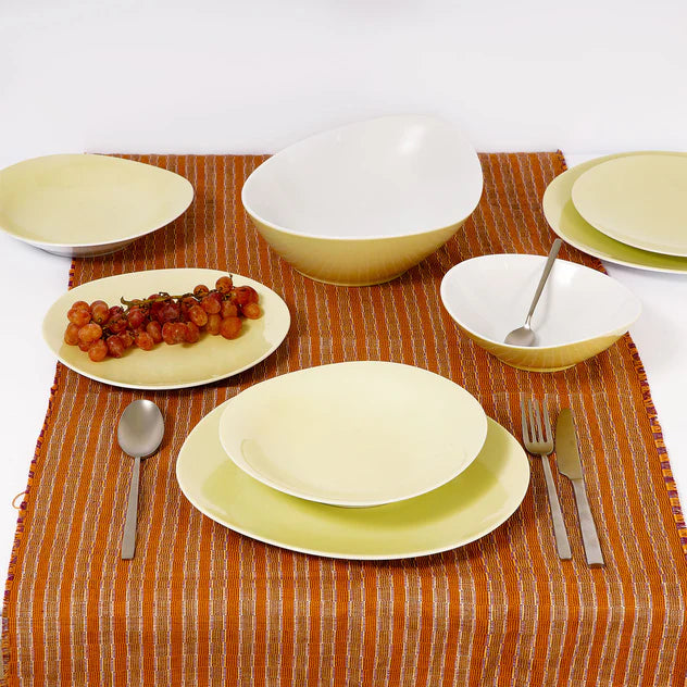 Tunisie Island Dinner Set - Yellow, 18 Pieces
